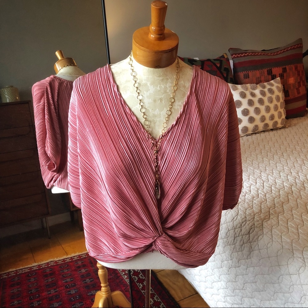Anthropologie Rose Boho Blouse